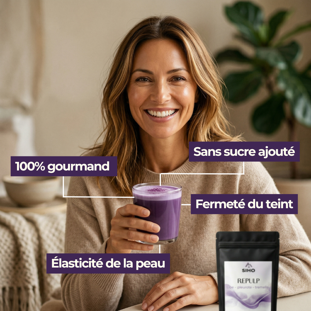 Repulp | Boisson Fonctionnelle Ube Pleurote Tremella - Peau Fermeté Teint