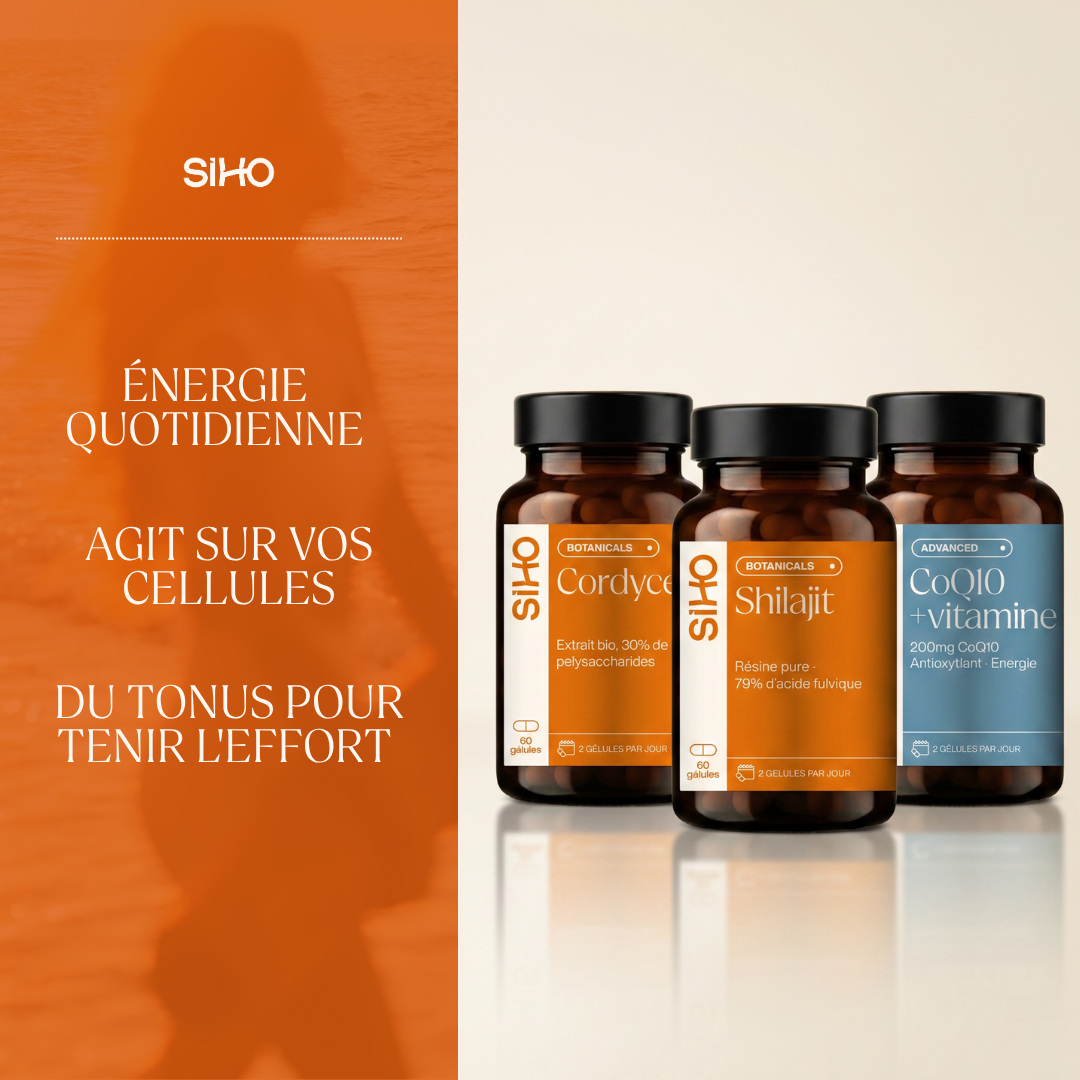Pack Énergie I Shilajit + Cordyceps + CoQ10