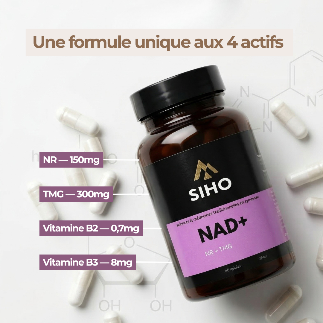 NAD+ | Énergie Cellulaire & Longévité | 60 gélules