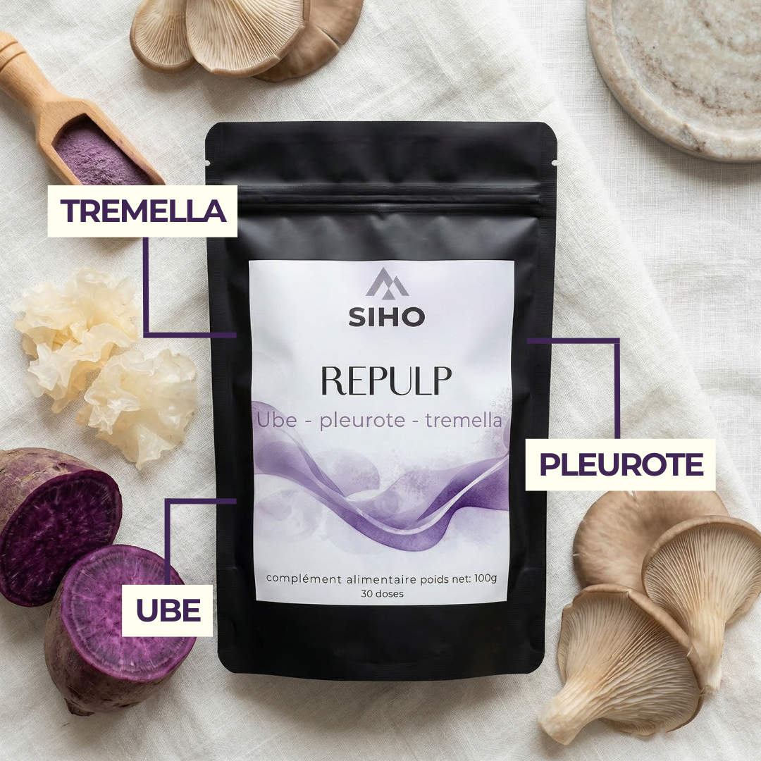 Repulp | Boisson Fonctionnelle Ube Pleurote Tremella - Peau Fermeté Teint