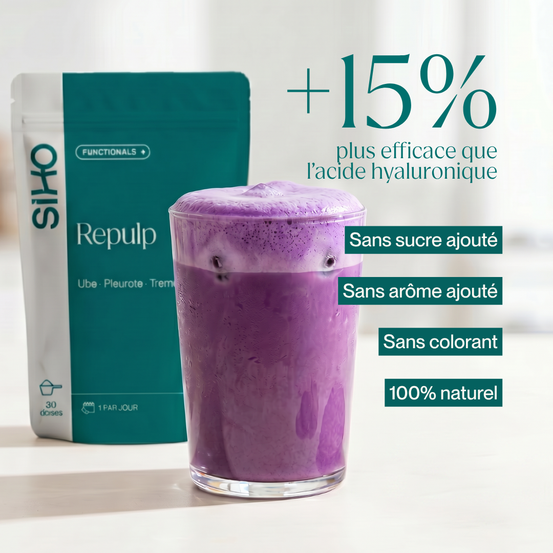 Repulp | Boisson Fonctionnelle Ube Pleurote Tremella - Peau Fermeté Teint