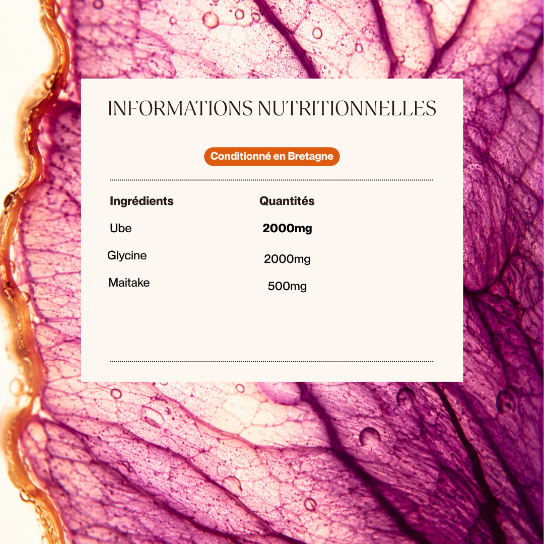 Reset | Boisson Fonctionnelle Ube Glycine Maitake - Sommeil & Relaxation