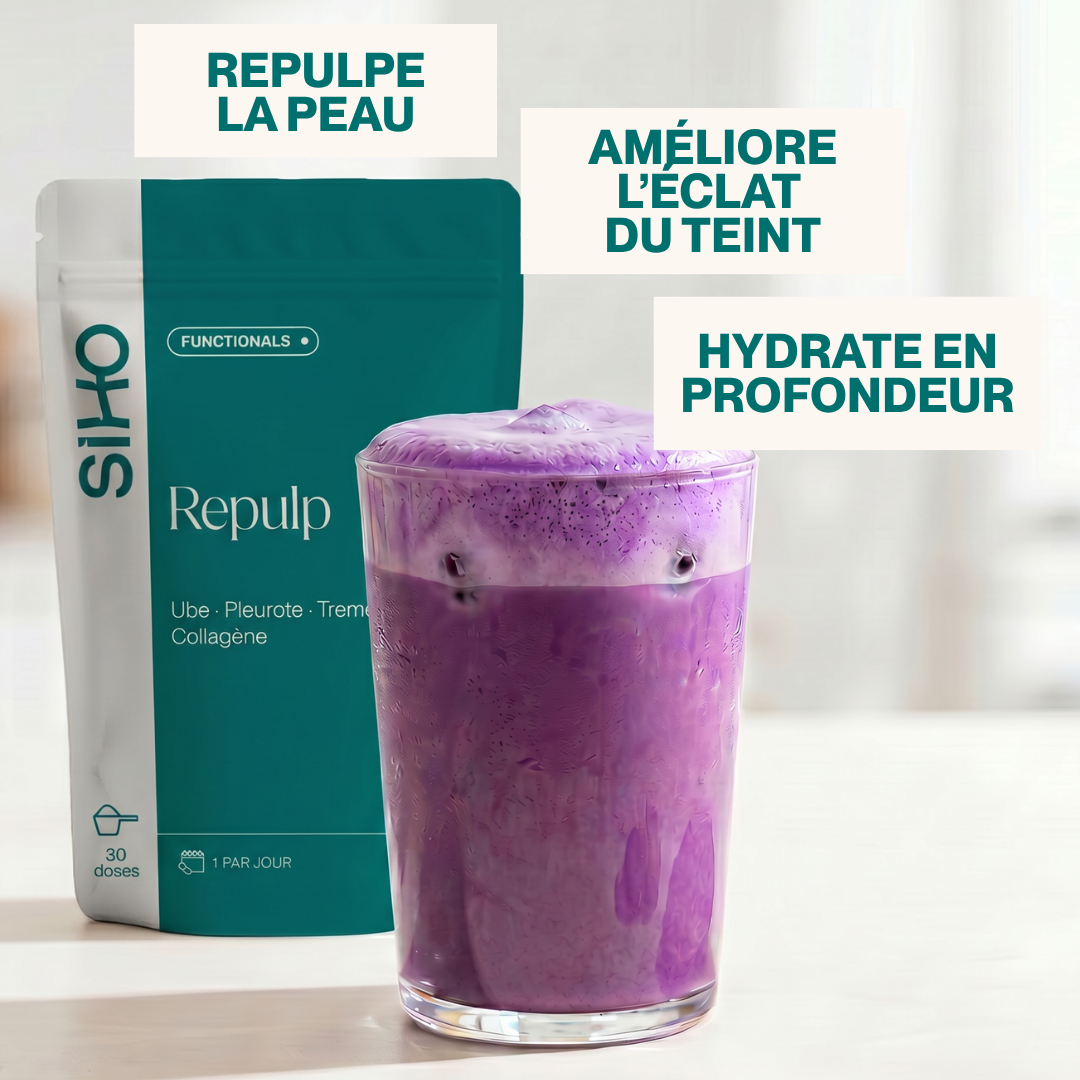 Repulp | Boisson Fonctionnelle Ube Pleurote Tremella - Peau Fermeté Teint