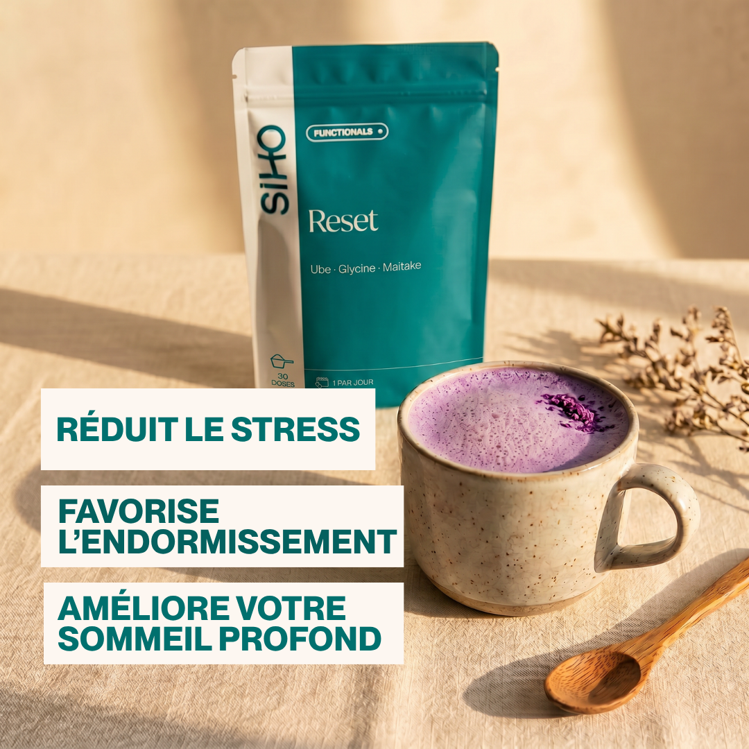 Reset | Boisson Fonctionnelle Ube Glycine Maitake - Sommeil & Relaxation