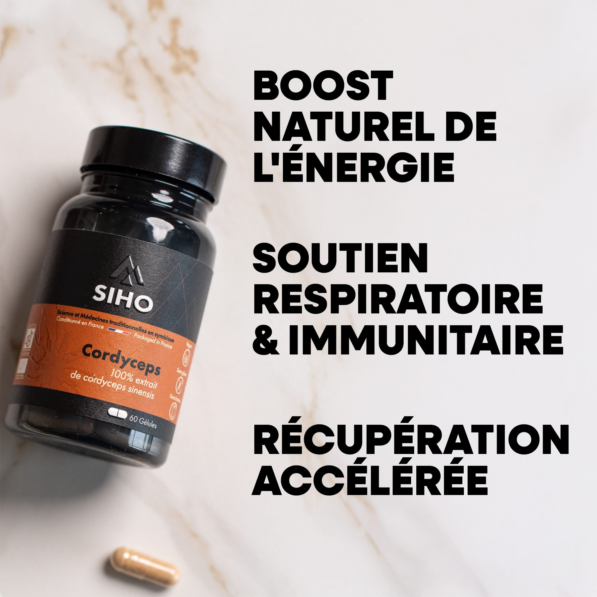 Pack Énergie I Shilajit + Cordyceps + CoQ10