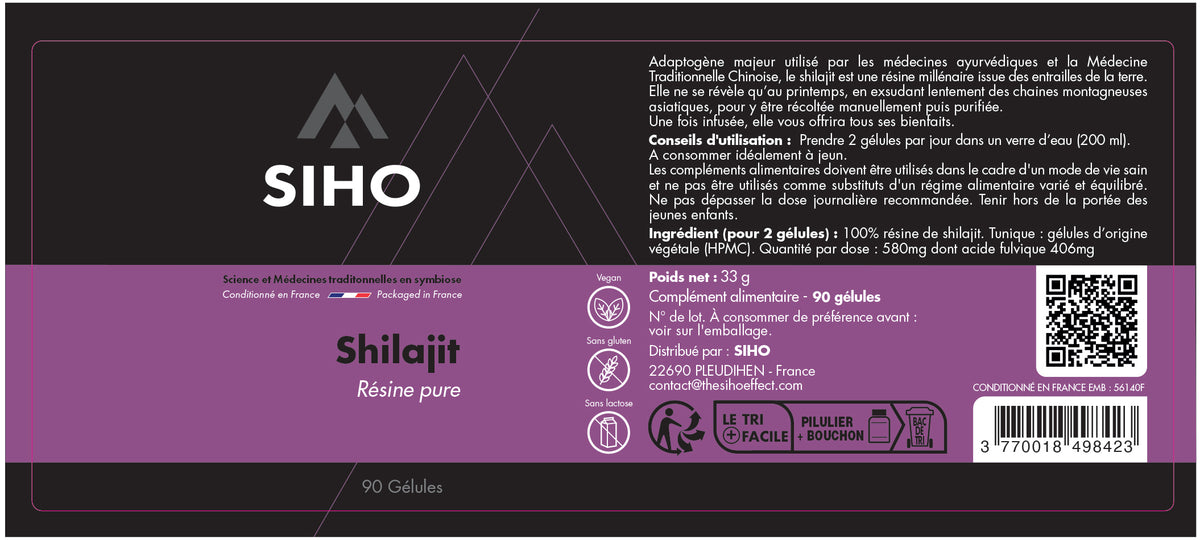 Extrait Pur De Shilajit 10:1 - 10 000 Mg | Énergie, Immunité & Bien-être Naturel