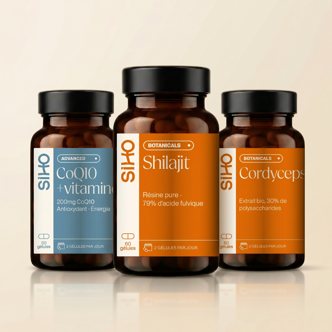 Pack Énergie I Shilajit + Cordyceps + CoQ10