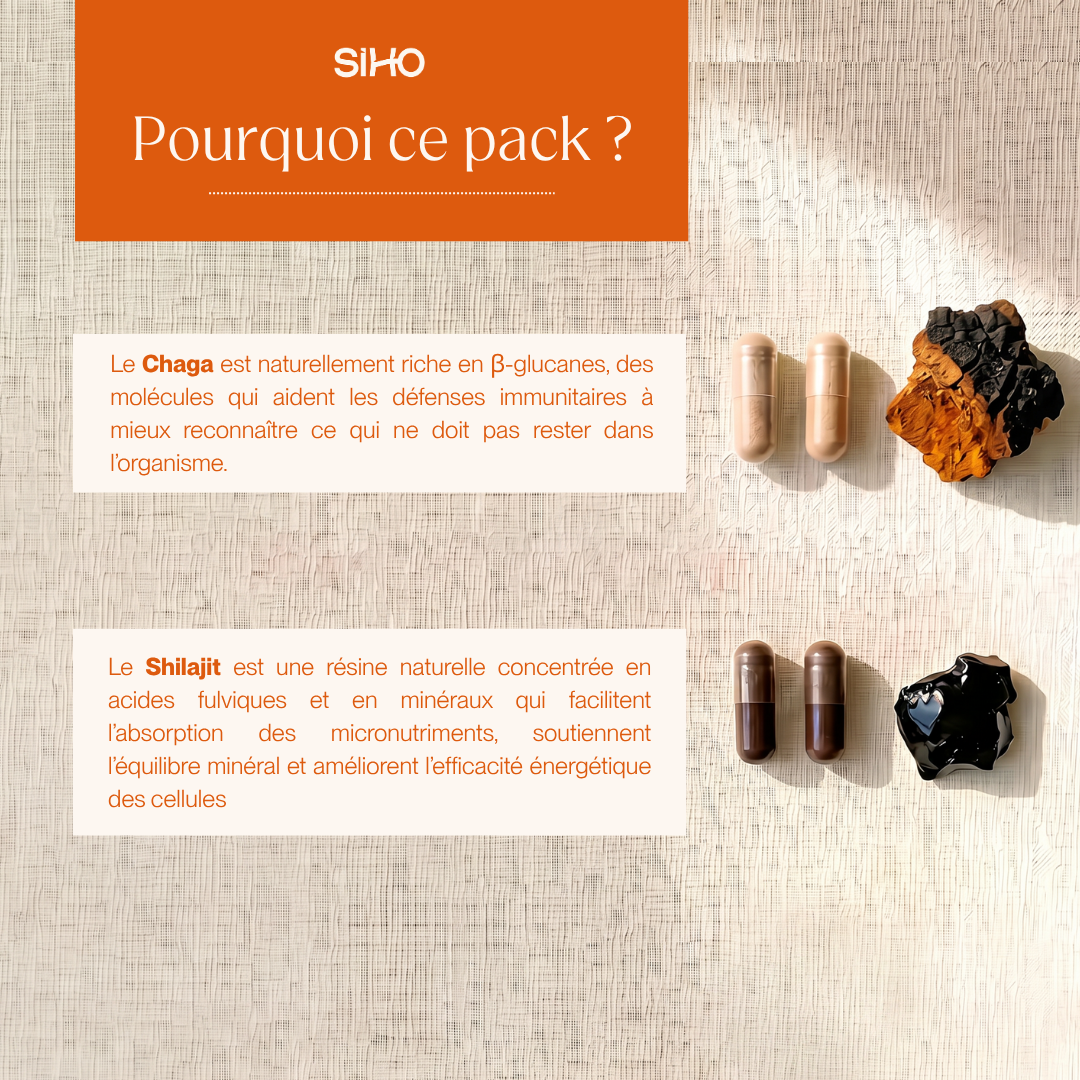Pack Immunité I Chaga Bio + Shilajit