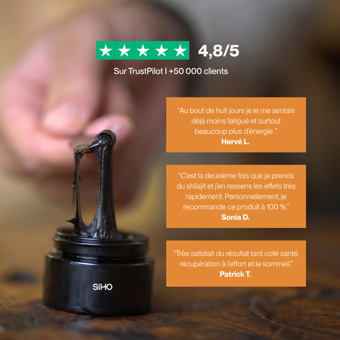 Résine de Shilajit : Pure 100% - 30g - 2 mois