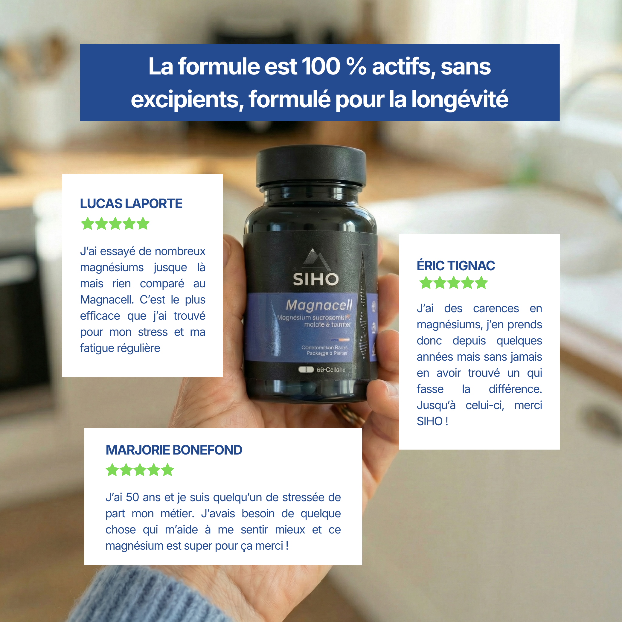 Magnacell - Complexe de 3 magnésiums