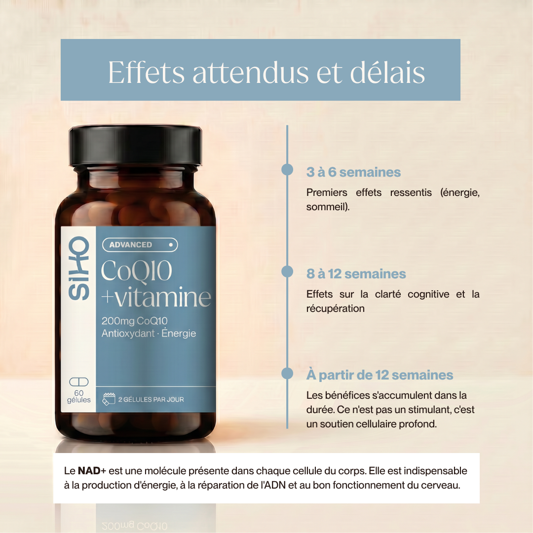 NAD+ | Énergie Cellulaire & Longévité | 60 gélules