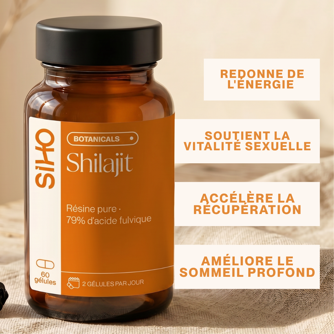 Shilajit Pur en gélules : Pur à 100% - 60 gélules - 1 mois