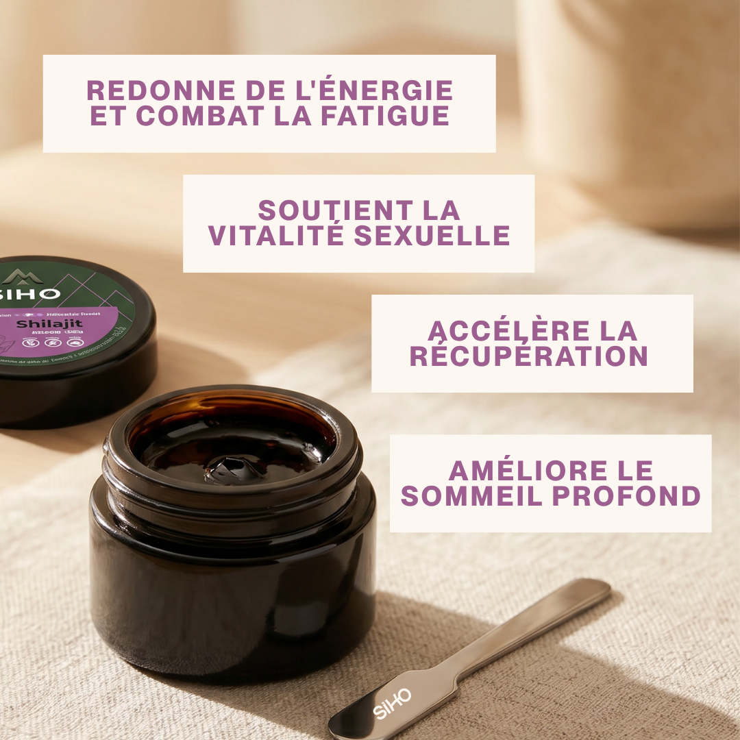 Résine de Shilajit : Pure 100% - 30g - 2 mois