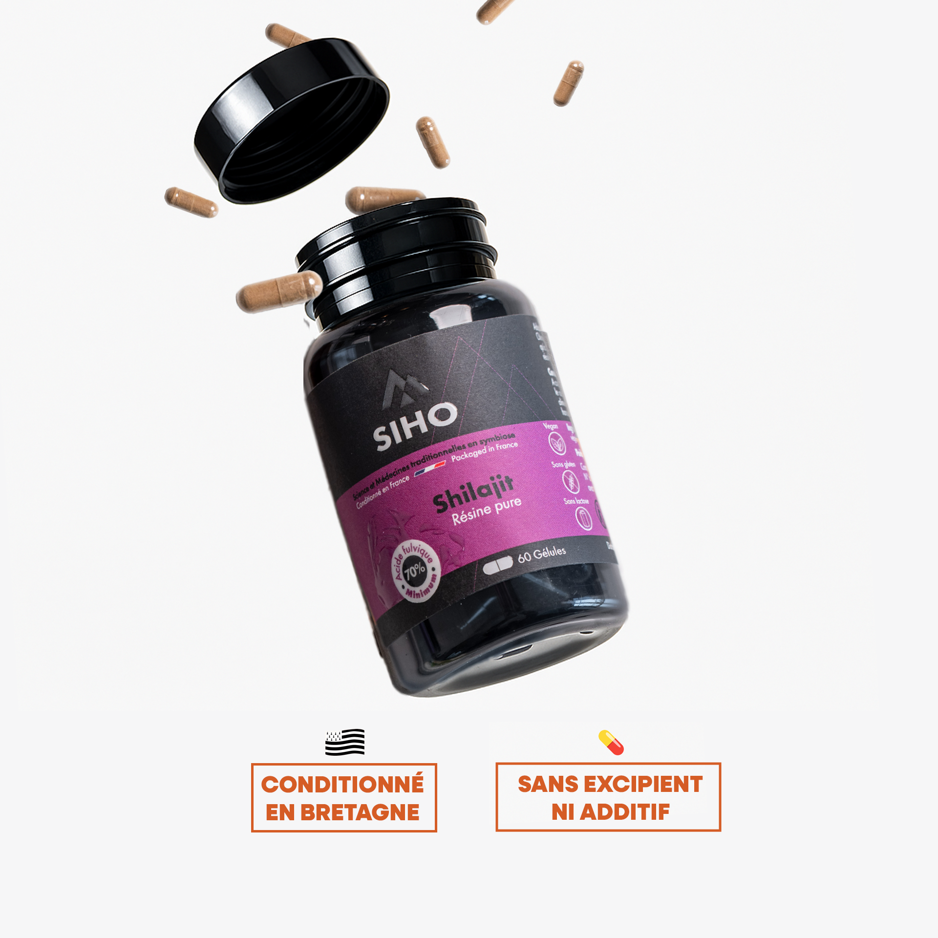 Shilajit Pur en gélules - SIHO