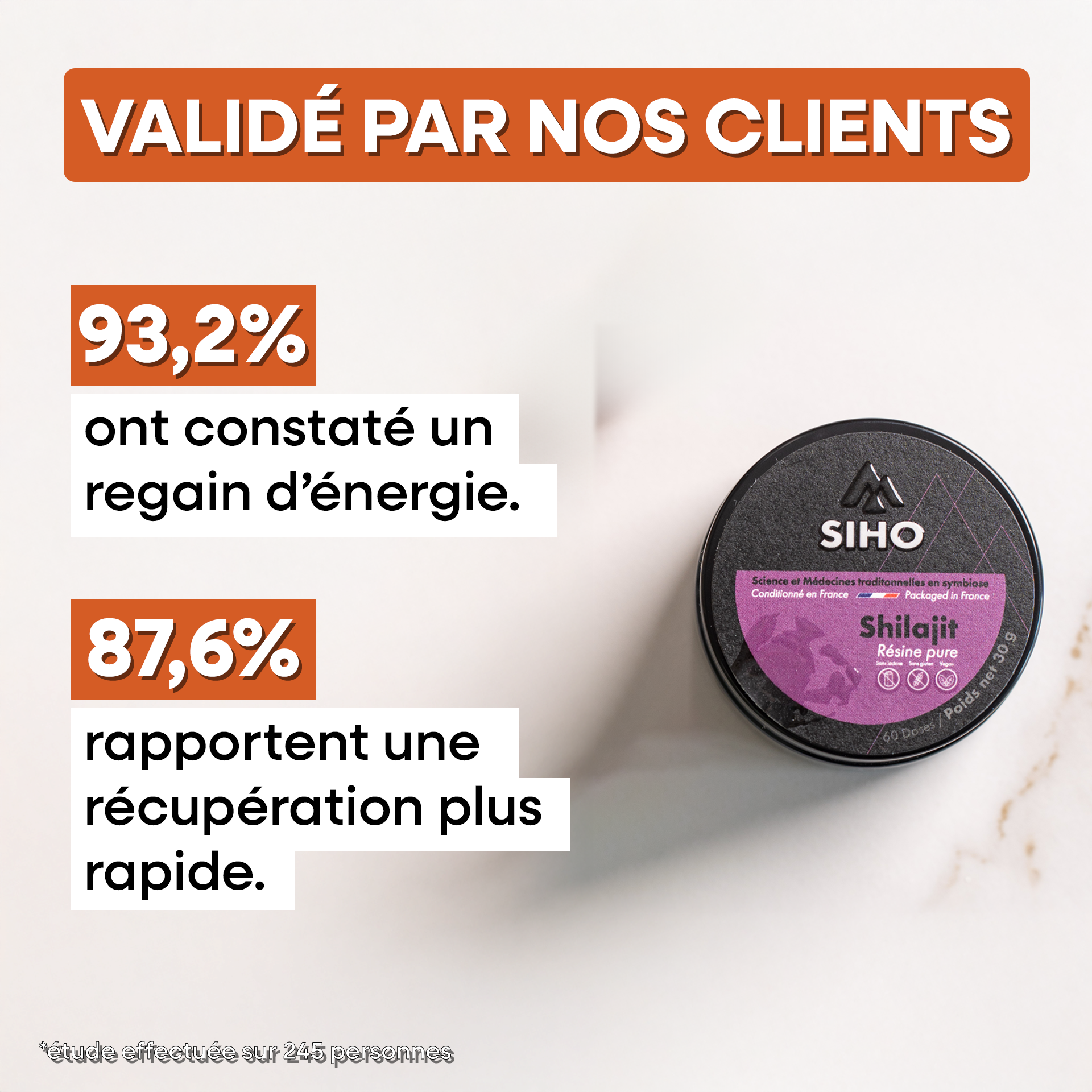Résine de Shilajit : Pure 100% | SIHO