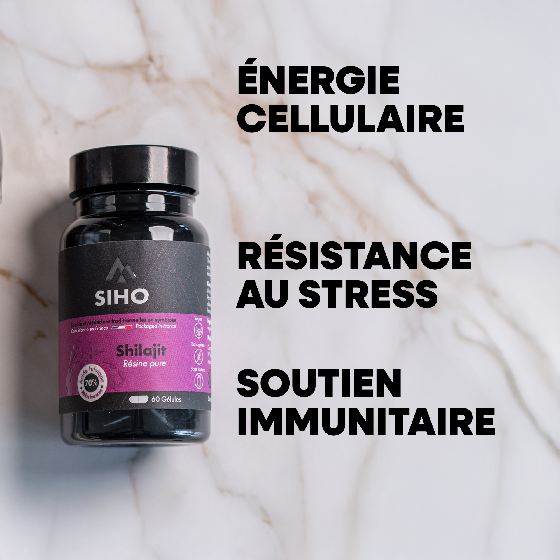 Shilajit Pur en gélules - SIHO